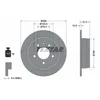 Image de Disque de frein TEXTAR 92022400 arrière, plein, 1 pièce