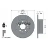 Image de Disque de frein TEXTAR 92032600 arrière, plein, 1 pièce