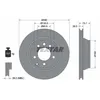Image de Disque de frein TEXTAR 92122005 arrière, ventilé, à haute teneur en carbone, 1 pièce