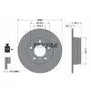 Image de Disque de frein TEXTAR 92055703 arrière, plein, 1 pièce