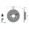 Image de Disque de frein TEXTAR 92106203 arrière, plein, 1 pièce