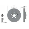 Image de Disque de frein TEXTAR 92100503 avant, ventilé, 1 pièce