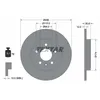 Image de Disque de frein TEXTAR 92137003 arrière, plein, 1 pièce