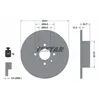 Image de Disque de frein TEXTAR 92034203 arrière, plein, 1 pièce