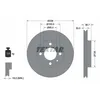 Image de Disque de frein TEXTAR 92012103 avant, ventilé, 1 pièce