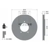 Image de Disque de frein TEXTAR 92170503 avant, ventilé, 1 pièce