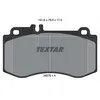 Image de Jeu de plaquettes de frein TEXTAR 2497601, avant
