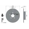 Image de Disque de frein TEXTAR 92113103 arrière, plein, 1 pièce