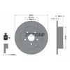 Image de Disque de frein TEXTAR 92222500 arrière, plein, 1 pièce
