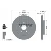 Image de Disque de frein TEXTAR 92187303 arrière, ventilé, 1 pièce