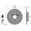 Image de Disque de frein TEXTAR 92205703 arrière, plein, 1 pièce