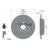 Image de Disque de frein TEXTAR 92150803 arrière, plein, 1 pièce