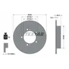 Image de Disque de frein TEXTAR 92237300 avant, plein, 1 pièce