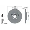 Image de Disque de frein TEXTAR 92159905 avant, ventilé, à haute teneur en carbone, 1 pièce