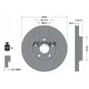 Image de Disque de frein TEXTAR 92163903 avant, ventilé, 1 pièce