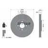 Image de Disque de frein TEXTAR 92168503 avant, ventilé, 1 pièce