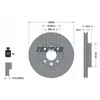 Image de Disque de frein TEXTAR 92255203 avant, ventilé, 1 pièce