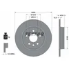 Image de Disque de frein TEXTAR 92255603 arrière, plein, 1 pièce