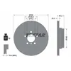 Image de Disque de frein TEXTAR 92241903 arrière, ventilé, 1 pièce
