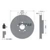 Image de Disque de frein TEXTAR 92241603 avant, ventilé, 1 pièce