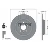 Image de Disque de frein TEXTAR 92162903 arrière, plein, 1 pièce