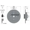 Image de Disque de frein TEXTAR 92133303 arrière, plein, 1 pièce