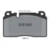 Image de Jeu de plaquettes de frein TEXTAR 2564305, avant