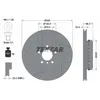 Image de Disque de frein TEXTAR 92265525 arrière, ventilé, rainuré, à haute teneur en carbone, 1 pièce