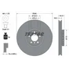 Image de Disque de frein TEXTAR 92266425 avant, ventilé, à haute teneur en carbone, 1 pièce