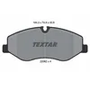 Image de Jeu de plaquettes de frein TEXTAR 2206201, avant