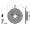 Image de Disque de frein TEXTAR 92137905 arrière, ventilé, à haute teneur en carbone, 1 pièce