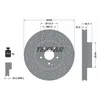 Image de Disque de frein TEXTAR 92120205 avant, ventilé, perforé, à haute teneur en carbone, 1 pièce
