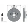 Image de Disque de frein TEXTAR 92121005 avant, ventilé, à haute teneur en carbone, 1 pièce
