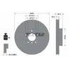 Image de Disque de frein TEXTAR 92160805 avant, ventilé, à haute teneur en carbone, 1 pièce