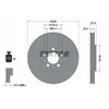 Image de Disque de frein TEXTAR 92106605 avant, ventilé, à haute teneur en carbone, 1 pièce