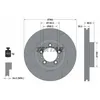 Image de Disque de frein TEXTAR 92213905 avant, ventilé, rainuré, à haute teneur en carbone, 1 pièce