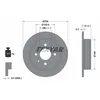 Image de Disque de frein TEXTAR 92077903 arrière, plein, 1 pièce