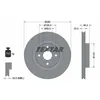 Image de Disque de frein TEXTAR 92287603 avant, ventilé, 1 pièce
