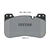 Image de Jeu de plaquettes de frein TEXTAR 2244101, avant