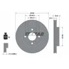 Image de Disque de frein TEXTAR 92176005 avant, ventilé, à haute teneur en carbone, 1 pièce