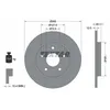 Image de Disque de frein TEXTAR 92181005 arrière, plein, à haute teneur en carbone, 1 pièce