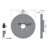 Image de Disque de frein TEXTAR 92174005 avant, ventilé, à haute teneur en carbone, 1 pièce