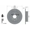 Image de Disque de frein TEXTAR 92294903 arrière, plein, 1 pièce