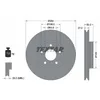 Image de Disque de frein TEXTAR 92303405 avant, ventilé, à haute teneur en carbone, 1 pièce