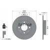 Image de Disque de frein TEXTAR 92303603 arrière, plein, 1 pièce
