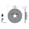 Image de Disque de frein TEXTAR 92304703 arrière, plein, 1 pièce