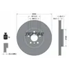 Image de Disque de frein TEXTAR 92274405 avant, ventilé, à haute teneur en carbone, 1 pièce