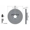 Image de Disque de frein TEXTAR 92306303 avant, ventilé, 1 pièce