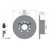 Image de Disque de frein TEXTAR 92306603 arrière, plein, 1 pièce