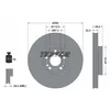 Image de Disque de frein TEXTAR 92307105 avant, ventilé, à haute teneur en carbone, 1 pièce
